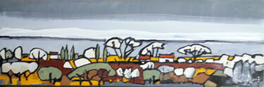 Peinture intitulée "orage gris" par Sylvie Serre, Œuvre d'art originale, Acrylique