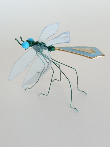 Sculpture intitulée "Demoiselle" par Zampo, Œuvre d'art originale, Plastique