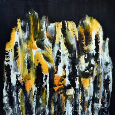 绘画 标题为“abstraction figurat…” 由Fabrice Plisson, 原创艺术品, 油