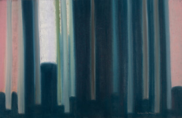 Dessin intitulée "Arbres-sons XXXI" par Frédéric Hartmann, Œuvre d'art originale, Pastel