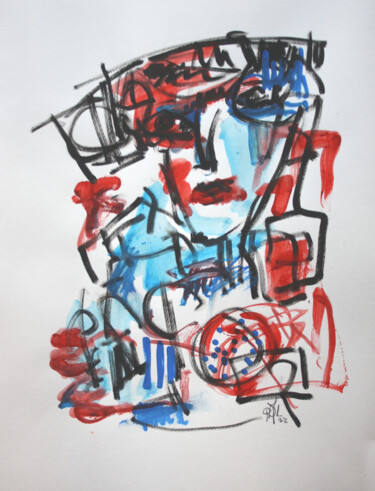 Pittura intitolato "DANCE ON THE VOLCAN…" da Philip/Ulrike Langen, Opera d'arte originale, Acrilico