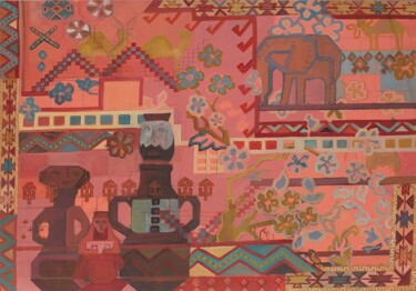 绘画 标题为“Composition I” 由Maral Der Boghossian, 原创艺术品, 油
