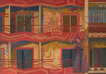 绘画 标题为“Rhythm II” 由Maral Der Boghossian, 原创艺术品, 油
