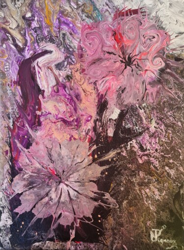 Peinture intitulée "Bouquet final 2" par Philippe Vignaux, Œuvre d'art originale, Acrylique