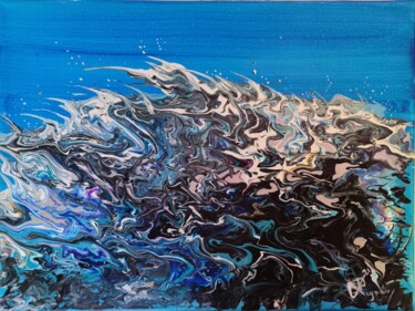 Peinture intitulée "Tempête" par Philippe Vignaux, Œuvre d'art originale, Acrylique