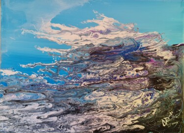 Peinture intitulée "Vagues à l'âme" par Philippe Vignaux, Œuvre d'art originale, Acrylique