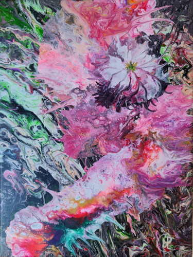 Peinture intitulée "Bouquet final 3" par Philippe Vignaux, Œuvre d'art originale, Acrylique