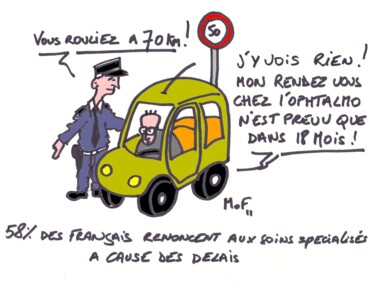 Drawing titled "la medecine aujourd…" by Mof, Original Artwork, Marker