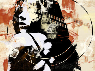 Graffiti #18822 | woman picture graffiti painting 数字艺术 标题为“Graffiti #18822 | w…” 由Marco Paludet, 原创艺术品, 数字油画
