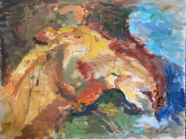 绘画 标题为“Happy Horse” 由Ekaterina Belukhina, 原创艺术品, 油 安装在木质担架架上