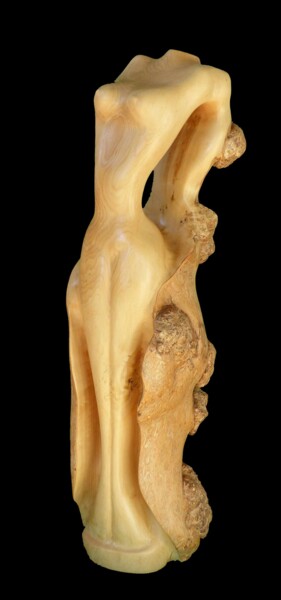 Rêve Nu Sculpture intitulée "Rêve Nu" par Claude David, Œuvre d'art originale, Bois