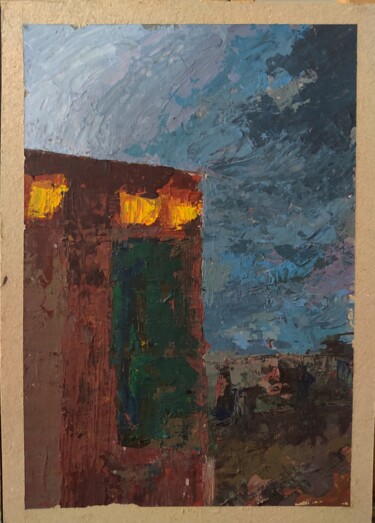 Pintura intitulada "Light Of Hope İn Gr…" por Uğur Ergül, Obras de arte originais, Acrílico