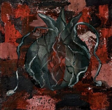 Schilderij getiteld "Blooming ruin" door Melika Cheraji, Origineel Kunstwerk, Olie Gemonteerd op artwork_cat.