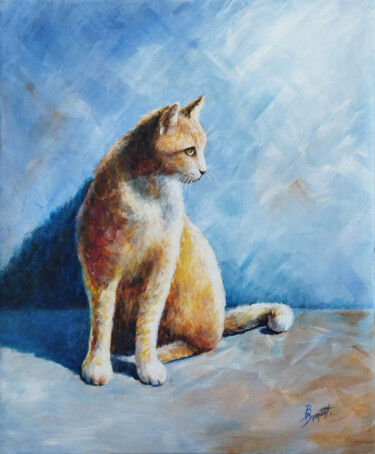 Painting titled "Aux aguêts" by Brigitte Dumont, Original Artwork, Acrylic