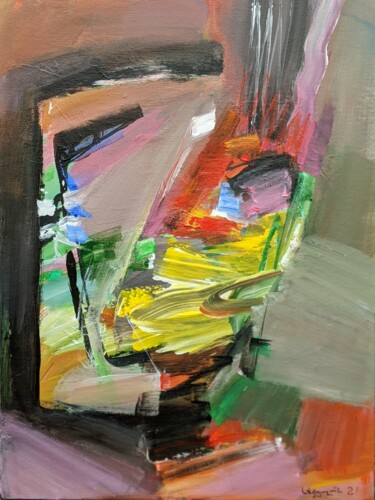 Pintura titulada "Portrait of Sculptu…" por Armen Ghazayran (Nem), Obra de arte original, Acrílico