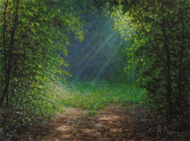 Pintura titulada "Полянка" por Andrei Abramov (Andrei Liumes), Obra de arte original, Oleo