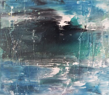 Turquoise sky Schilderij getiteld "Turquoise sky" door Anton Rakun, Origineel Kunstwerk, Acryl