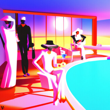 数字艺术 标题为“"Swimming Pool" Ser…” 由Vincent Oriol, 原创艺术品, 2D数字工作