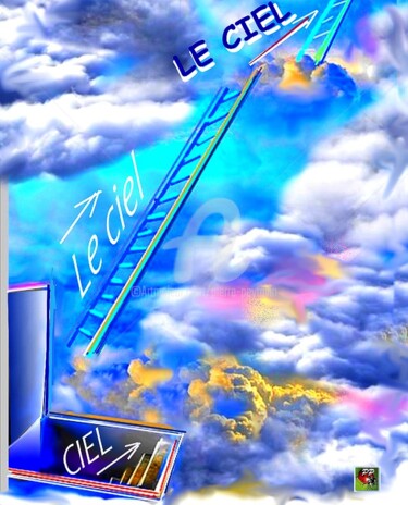 Arts numériques intitulée "LE VRAI CIEL" par Pierre Peytavin, Œuvre d'art originale, Travail numérique 2D