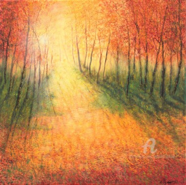 The autumnal light Painting titled "The autumnal light" by Ludmilla Ukrow, Original Artwork, Oil