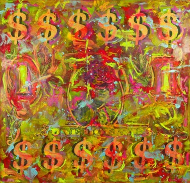 绘画 标题为“American Dollar” 由Pamela Rys, 原创艺术品, 油