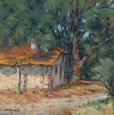 Painting titled "Mervaville" by Christian Arnould, Original Artwork, Oil