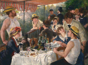Le déjeuner des canotiers Malerei mit dem Titel "Le déjeuner des can…" von Pierre Auguste Renoir, Original-Kunstwerk, Öl