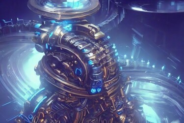 数字艺术 标题为“Abstract Metal” 由Борис Тетюшин, 原创艺术品, 数字油画