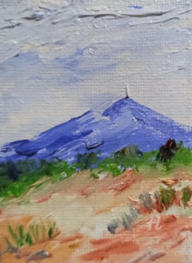 Painting titled "Ventoux" by Roberto Urbano, Original Artwork, Oil