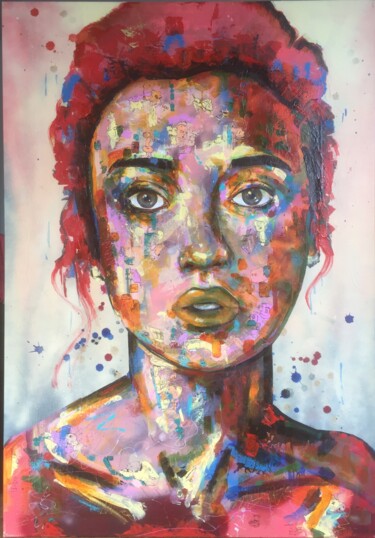 Peinture intitulée "niannian" par Pascal Fairier, Œuvre d'art originale, Acrylique