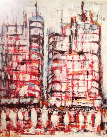 Peinture intitulée "Aux tours-elles" par Frederic Janssens (Fredj), Œuvre d'art originale, Acrylique