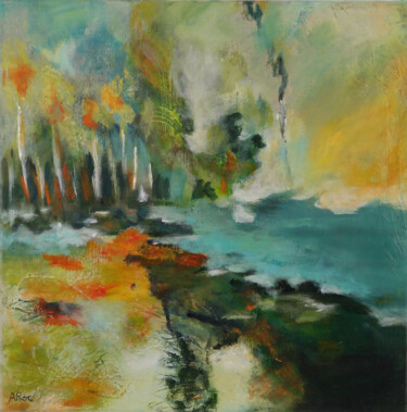Angennes 1 Peinture intitulée "Angennes 1" par Aurélie Rocheta, Œuvre d'art originale, Acrylique Monté sur Châssis en bois