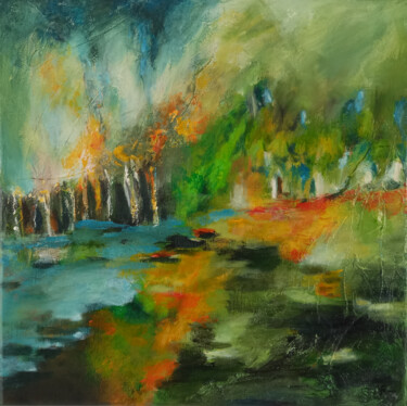 Angennes 2 Peinture intitulée "Angennes 2" par Aurélie Rocheta, Œuvre d'art originale, Acrylique Monté sur Châssis en bois