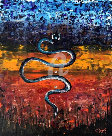 绘画 标题为“Nazar” 由Fabien Dessoly (Symbolic Art BZH), 原创艺术品, 丙烯 安装在木质担架架上