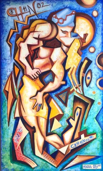Painting titled "MyDopamine" by Kaola Oty, Original Artwork, Acrylic