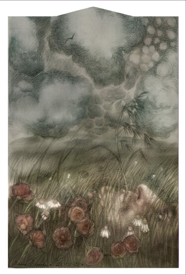 Рисунок под названием "Book illustration.…" - Irene Vlassova, Подлинное произведение искусства, Карандаш