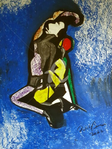 Painting titled "Creation" by Tashfeen Rizwan, Original Artwork, Oil