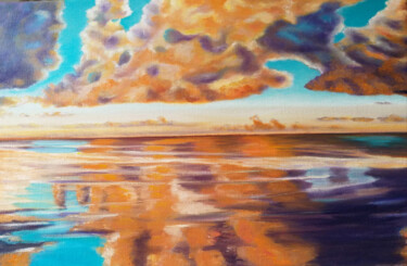 Peinture intitulée "Ô Ciel" par Ami, Œuvre d'art originale, Huile