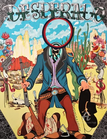 제목이 "DESPERADO( la trave…"인 미술작품 Hippo로, 원작, 아크릴
