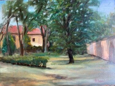 Pintura titulada "Villa Carpegna" por Antonella Prosperi, Obra de arte original, Oleo Montado en Bastidor de camilla de made…