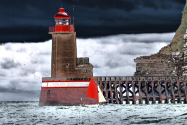 「Phare du port de Fé…」というタイトルの写真撮影 Pierre-Yves Rospabéによって, オリジナルのアートワーク, 操作する