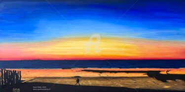 Pintura titulada "Saint-Malo" por Sandra Valente, Obra de arte original, Acrílico Montado en Bastidor de camilla de madera