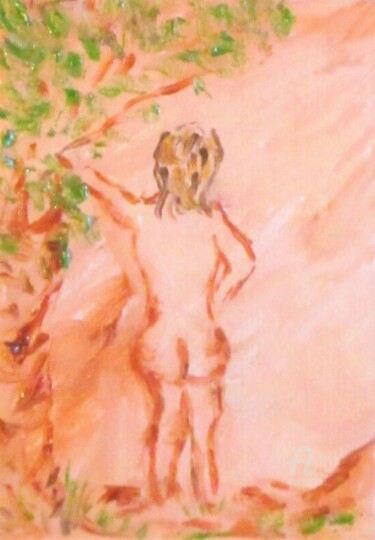 绘画 标题为“Nue sous les bois” 由Roberto Urbano, 原创艺术品, 油
