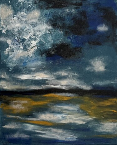 Peinture intitulée "Ocean 22" par Christiane Arques, Œuvre d'art originale, Huile