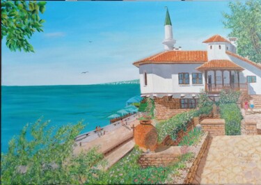 Peinture intitulée "Balcic" par Cezara Livia Mihaila, Œuvre d'art originale, Huile Monté sur Châssis en bois