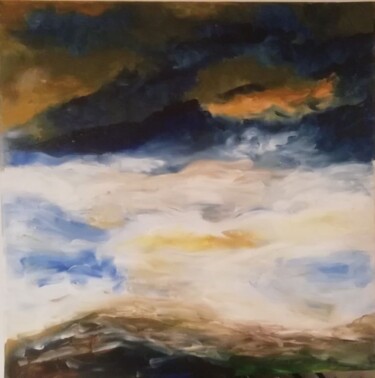 绘画 标题为“Sur le toit du monde” 由Christiane Arques, 原创艺术品, 油