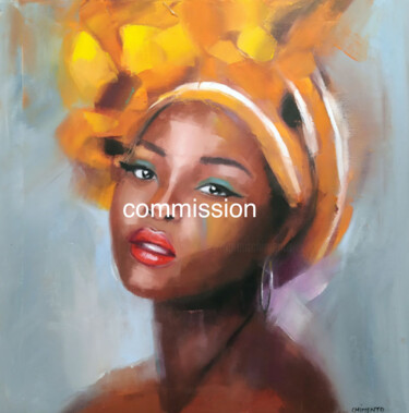 Peinture intitulée "BEAUTÉ CRÉOLE (comm…" par Laurent Chimento, Œuvre d'art originale, Huile Monté sur Châssis en bois