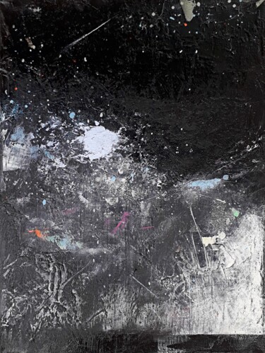 Painting titled "space dust 6/22" by Ilgvars Zalans, Original Artwork, Acrylic