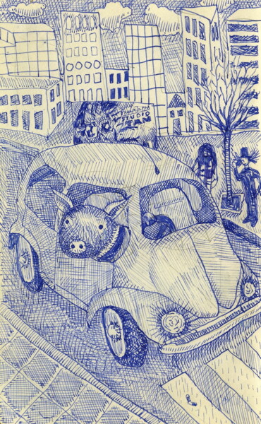 Rysunek zatytułowany „The Adventures of G…” autorstwa Miguel Rojas, Oryginalna praca, Atrament
