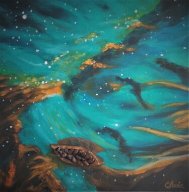 Painting titled "odeur cacao" by Cmarie, Original Artwork, Acrylic
